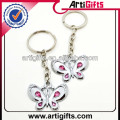 Nouvelle forme de papillon forme nickel libre keychain